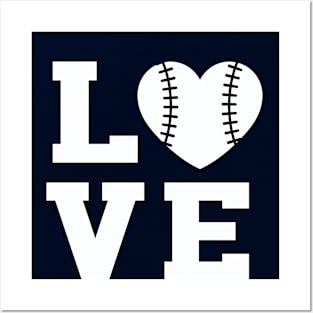 Baseball love Posters and Art